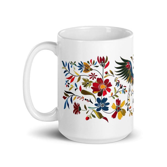 Araceli Exclusive Name Art Piece Home Office Work Coffee Mug Mexican Spanish Pride Gift Cup One-Of-A-Kind Calligraphy White Glossy Mug | A7 Mexicada