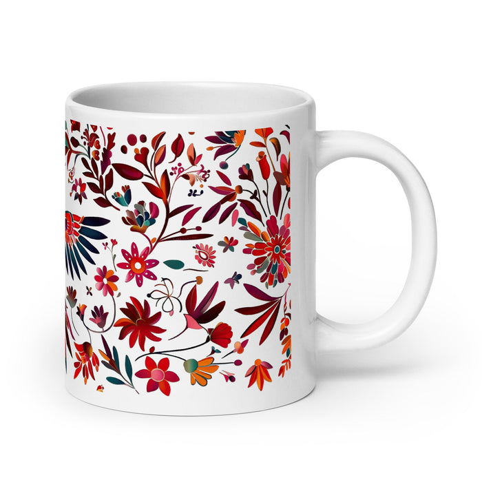 Araceli Exclusive Name Art Piece Home Office Work Coffee Mug Mexican Spanish Pride Gift Cup One - Of - A - Kind Calligraphy White Glossy Mug | A8 - Mexicada