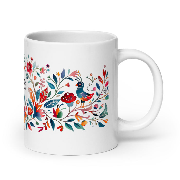 Araceli Exclusive Name Art Piece Home Office Work Coffee Mug Mexican Spanish Pride Gift Cup One - Of - A - Kind Calligraphy White Glossy Mug | A9 - Mexicada