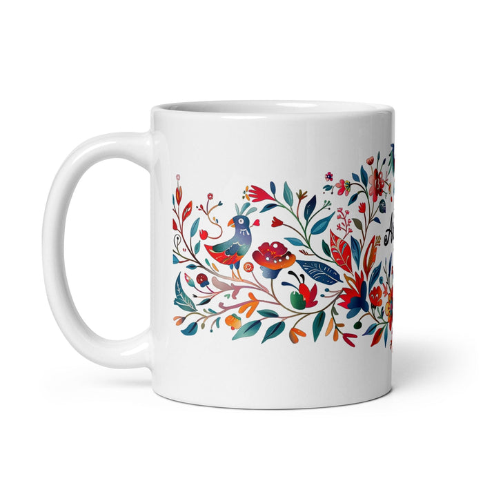 Araceli Exclusive Name Art Piece Home Office Work Coffee Mug Mexican Spanish Pride Gift Cup One-Of-A-Kind Calligraphy White Glossy Mug | A9 Mexicada