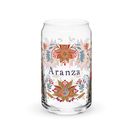 Aranza Exclusive Name Art Piece Can - Shaped Glass Home Office Work Mexican Spanish Pride Gift Cup One - Of - A - Kind Calligraphy Glass | A12 - Mexicada