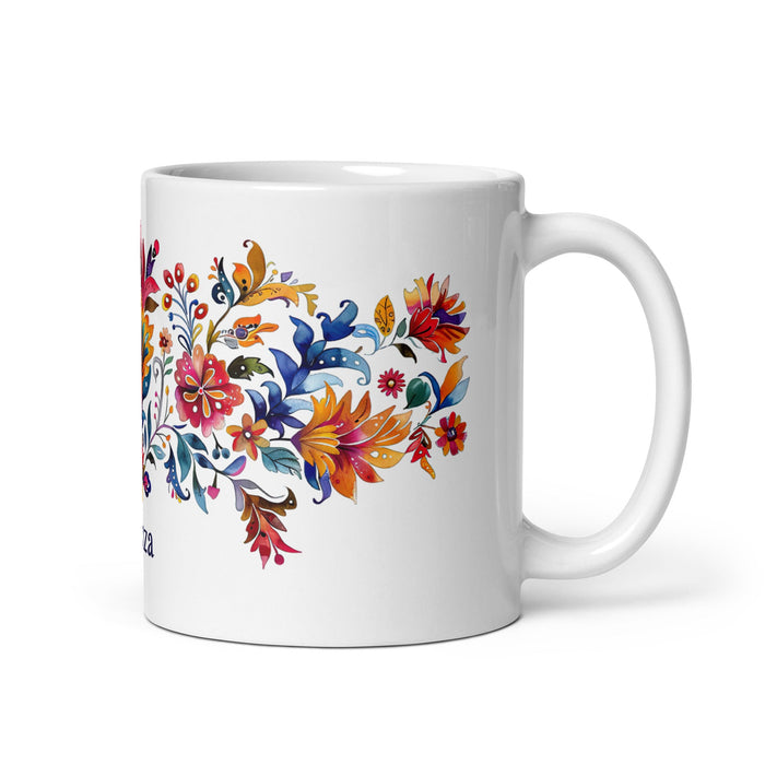 Aranza Exclusive Name Art Piece Home Office Work Coffee Mug Mexican Spanish Pride Gift Cup One - Of - A - Kind Calligraphy White Glossy Mug | A1 - Mexicada