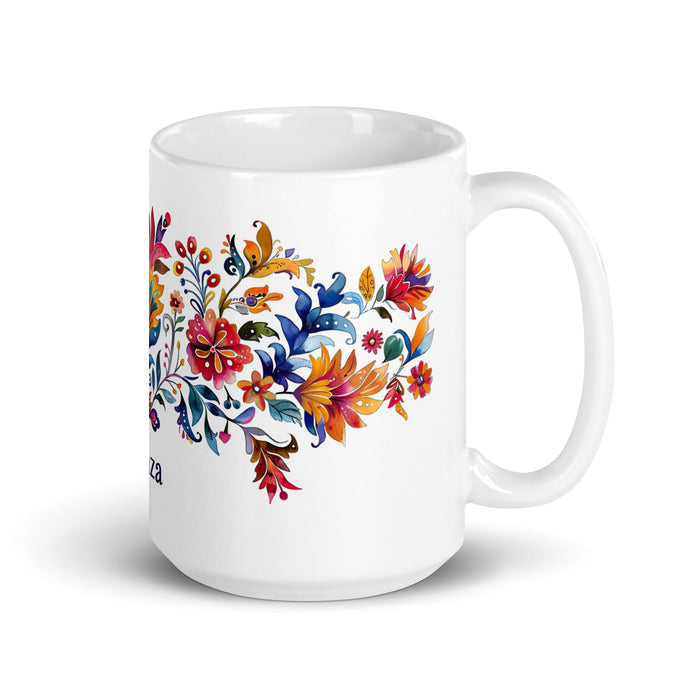 Aranza Exclusive Name Art Piece Home Office Work Coffee Mug Mexican Spanish Pride Gift Cup One - Of - A - Kind Calligraphy White Glossy Mug | A1 - Mexicada