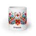 Aranza Exclusive Name Art Piece Home Office Work Coffee Mug Mexican Spanish Pride Gift Cup One - Of - A - Kind Calligraphy White Glossy Mug | A11 - Mexicada