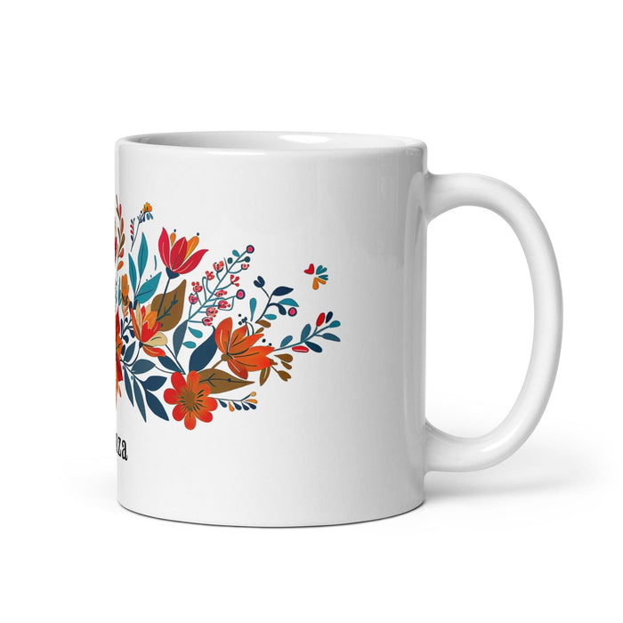 Aranza Exclusive Name Art Piece Home Office Work Coffee Mug Mexican Spanish Pride Gift Cup One-Of-A-Kind Calligraphy White Glossy Mug | A11 Mexicada 11 oz