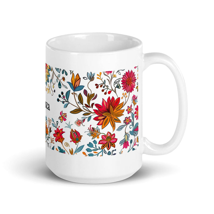 Aranza Exclusive Name Art Piece Home Office Work Coffee Mug Mexican Spanish Pride Gift Cup One-Of-A-Kind Calligraphy White Glossy Mug | A13 Mexicada 15 oz