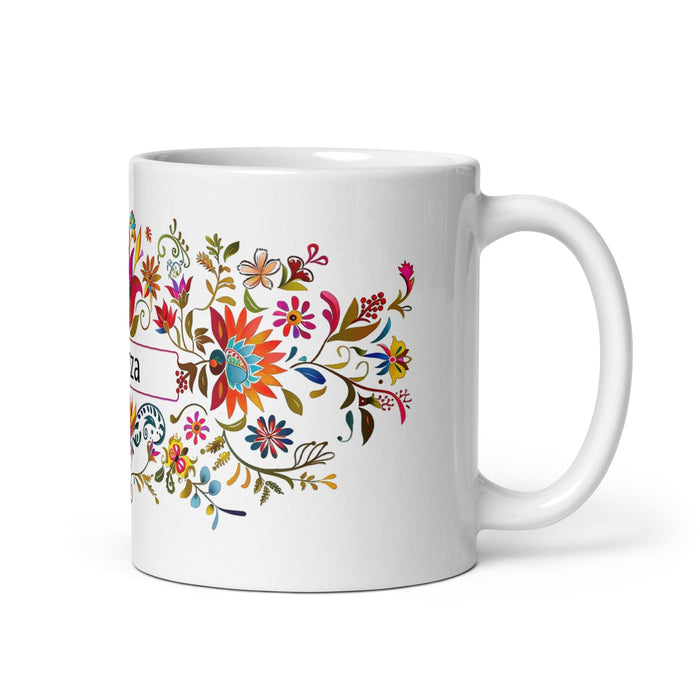 Aranza Exclusive Name Art Piece Home Office Work Coffee Mug Mexican Spanish Pride Gift Cup One-Of-A-Kind Calligraphy White Glossy Mug | A16 Mexicada 11 oz