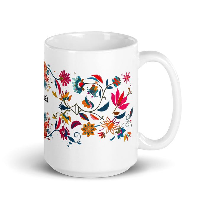 Aranza Exclusive Name Art Piece Home Office Work Coffee Mug Mexican Spanish Pride Gift Cup One - Of - A - Kind Calligraphy White Glossy Mug | A19 - Mexicada