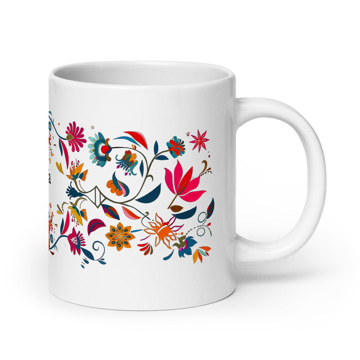 Aranza Exclusive Name Art Piece Home Office Work Coffee Mug Mexican Spanish Pride Gift Cup One - Of - A - Kind Calligraphy White Glossy Mug | A19 - Mexicada