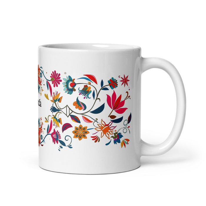 Aranza Exclusive Name Art Piece Home Office Work Coffee Mug Mexican Spanish Pride Gift Cup One - Of - A - Kind Calligraphy White Glossy Mug | A19 - Mexicada