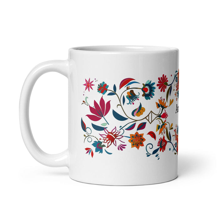 Aranza Exclusive Name Art Piece Home Office Work Coffee Mug Mexican Spanish Pride Gift Cup One-Of-A-Kind Calligraphy White Glossy Mug | A19 Mexicada