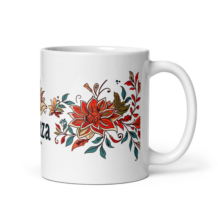 Aranza Exclusive Name Art Piece Home Office Work Coffee Mug Mexican Spanish Pride Gift Cup One - Of - A - Kind Calligraphy White Glossy Mug | A2 - Mexicada