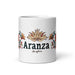 Aranza Exclusive Name Art Piece Home Office Work Coffee Mug Mexican Spanish Pride Gift Cup One-Of-A-Kind Calligraphy White Glossy Mug | A2 Mexicada