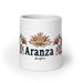 Aranza Exclusive Name Art Piece Home Office Work Coffee Mug Mexican Spanish Pride Gift Cup One-Of-A-Kind Calligraphy White Glossy Mug | A2 Mexicada