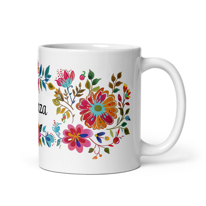 Aranza Exclusive Name Art Piece Home Office Work Coffee Mug Mexican Spanish Pride Gift Cup One - Of - A - Kind Calligraphy White Glossy Mug | A21 - Mexicada