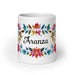 Aranza Exclusive Name Art Piece Home Office Work Coffee Mug Mexican Spanish Pride Gift Cup One-Of-A-Kind Calligraphy White Glossy Mug | A21 Mexicada