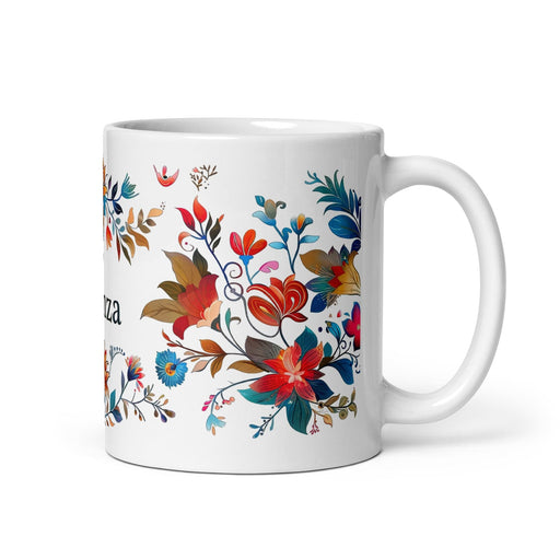 Aranza Exclusive Name Art Piece Home Office Work Coffee Mug Mexican Spanish Pride Gift Cup One-Of-A-Kind Calligraphy White Glossy Mug | A22 Mexicada 11 oz
