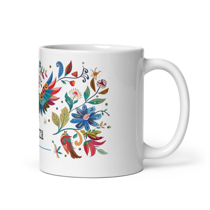 Aranza Exclusive Name Art Piece Home Office Work Coffee Mug Mexican Spanish Pride Gift Cup One-Of-A-Kind Calligraphy White Glossy Mug | A25 Mexicada 11 oz