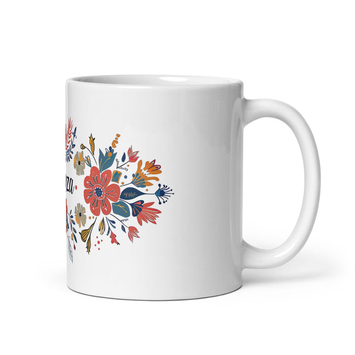 Aranza Exclusive Name Art Piece Home Office Work Coffee Mug Mexican Spanish Pride Gift Cup One - Of - A - Kind Calligraphy White Glossy Mug | A26 - Mexicada