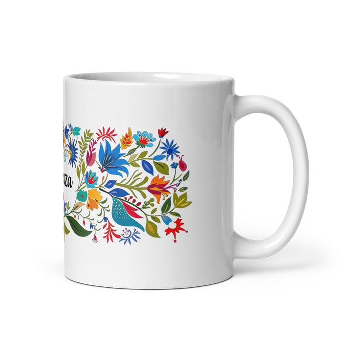 Aranza Exclusive Name Art Piece Home Office Work Coffee Mug Mexican Spanish Pride Gift Cup One - Of - A - Kind Calligraphy White Glossy Mug | A3 - Mexicada