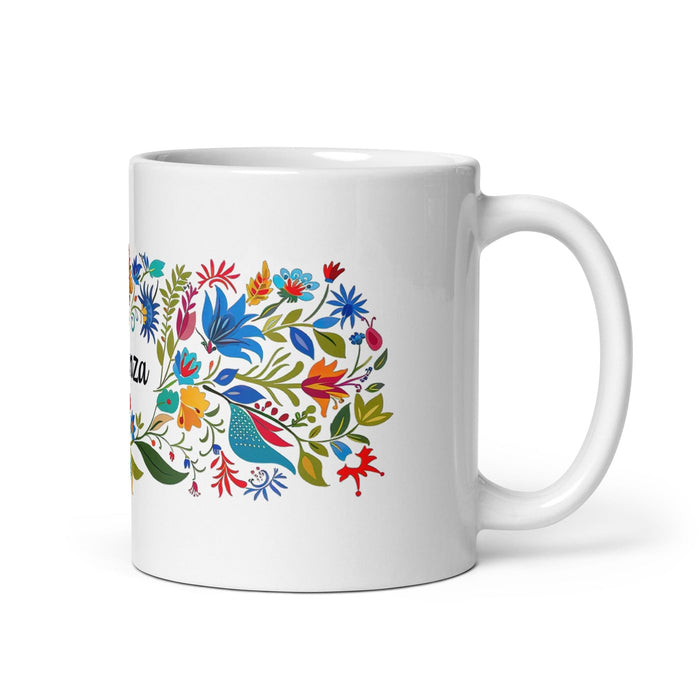 Aranza Exclusive Name Art Piece Home Office Work Coffee Mug Mexican Spanish Pride Gift Cup One-Of-A-Kind Calligraphy White Glossy Mug | A3 Mexicada 11 oz