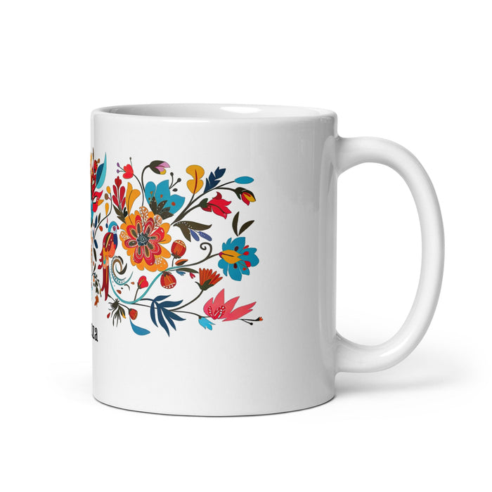 Aranza Exclusive Name Art Piece Home Office Work Coffee Mug Mexican Spanish Pride Gift Cup One - Of - A - Kind Calligraphy White Glossy Mug | A30 - Mexicada