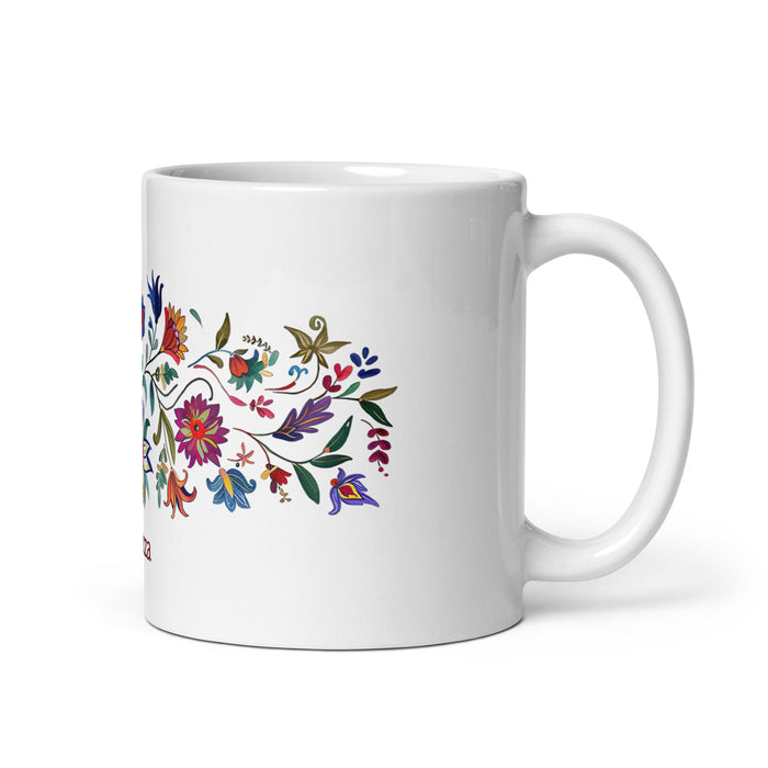 Aranza Exclusive Name Art Piece Home Office Work Coffee Mug Mexican Spanish Pride Gift Cup One - Of - A - Kind Calligraphy White Glossy Mug | A6 - Mexicada