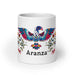 Aranza Exclusive Name Art Piece Home Office Work Coffee Mug Mexican Spanish Pride Gift Cup One - Of - A - Kind Calligraphy White Glossy Mug | A7 - Mexicada