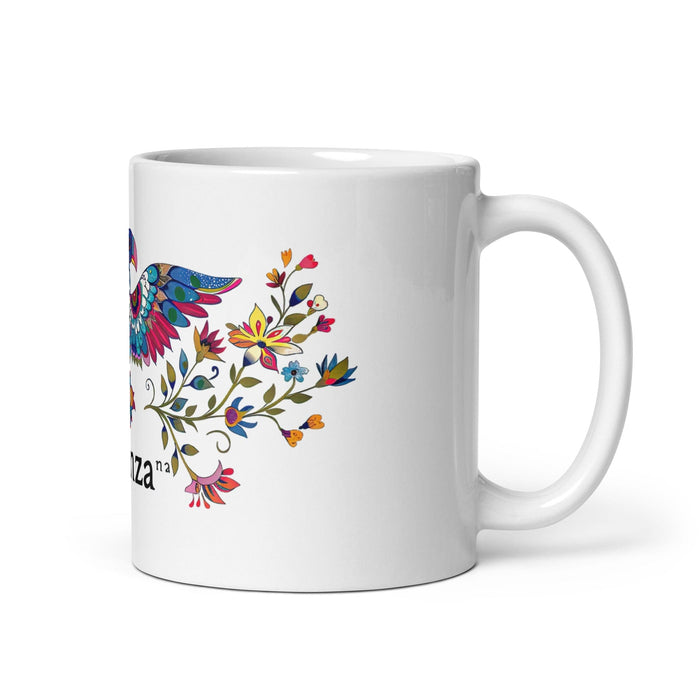 Aranza Exclusive Name Art Piece Home Office Work Coffee Mug Mexican Spanish Pride Gift Cup One-Of-A-Kind Calligraphy White Glossy Mug | A7 Mexicada 11 oz