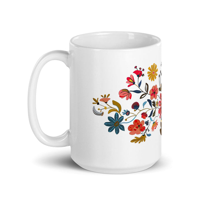 Aranza Exclusive Name Art Piece Home Office Work Coffee Mug Mexican Spanish Pride Gift Cup One-Of-A-Kind Calligraphy White Glossy Mug | A8 Mexicada