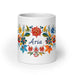 Aria Exclusive Name Art Piece Home Office Work Coffee Mug Mexican Spanish Pride Gift Cup One - Of - A - Kind Calligraphy White Glossy Mug | A1 - Mexicada