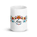 Aria Exclusive Name Art Piece Home Office Work Coffee Mug Mexican Spanish Pride Gift Cup One-Of-A-Kind Calligraphy White Glossy Mug | A3 Mexicada