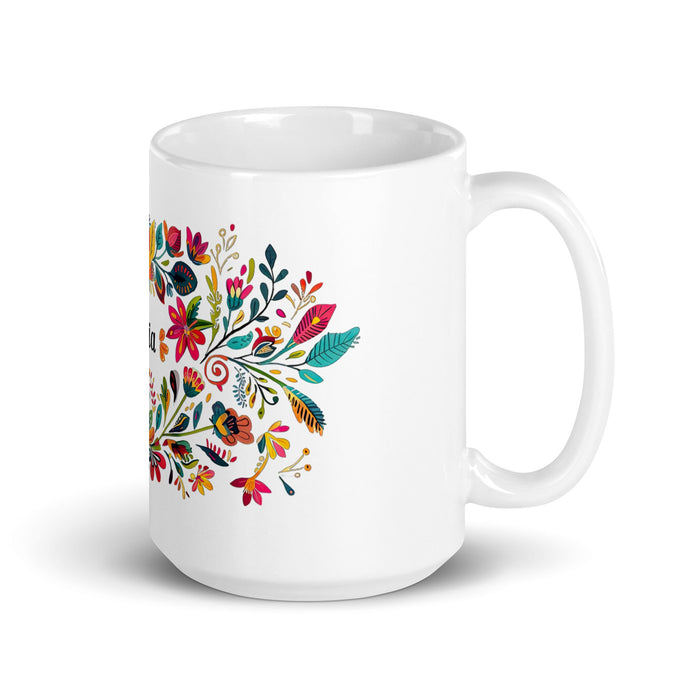 Aria Exclusive Name Art Piece Home Office Work Coffee Mug Mexican Spanish Pride Gift Cup One - Of - A - Kind Calligraphy White Glossy Mug | A6 - Mexicada