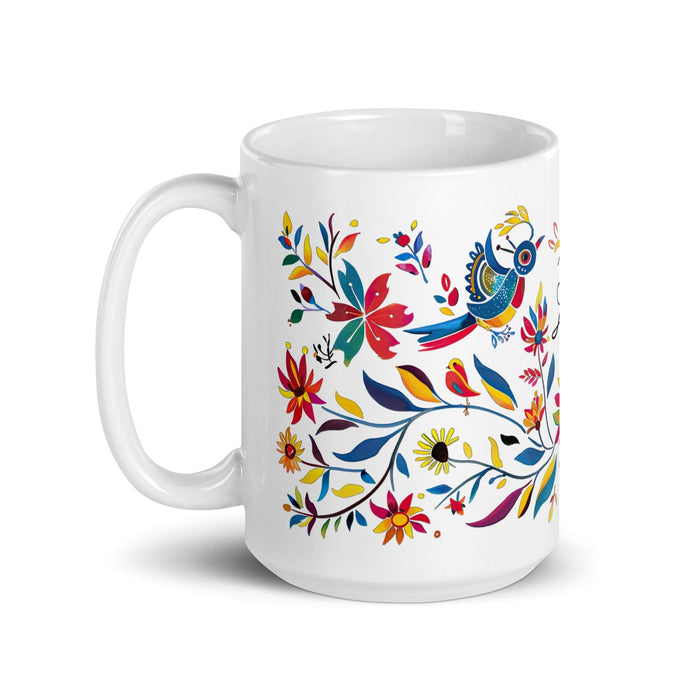 Aria Exclusive Name Art Piece Home Office Work Coffee Mug Mexican Spanish Pride Gift Cup One-Of-A-Kind Calligraphy White Glossy Mug | A9 Mexicada