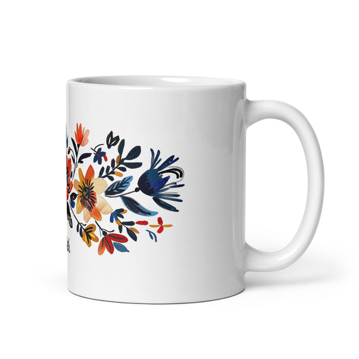 Arleth Exclusive Name Art Piece Home Office Work Coffee Mug Mexican Spanish Pride Gift Cup One - Of - A - Kind Calligraphy White Glossy Mug | A12 - Mexicada