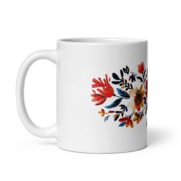 Arleth Exclusive Name Art Piece Home Office Work Coffee Mug Mexican Spanish Pride Gift Cup One-Of-A-Kind Calligraphy White Glossy Mug | A12 Mexicada