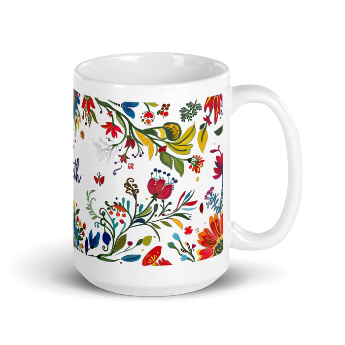 Arleth Exclusive Name Art Piece Home Office Work Coffee Mug Mexican Spanish Pride Gift Cup One - Of - A - Kind Calligraphy White Glossy Mug | A13 - Mexicada