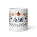 Arleth Exclusive Name Art Piece Home Office Work Coffee Mug Mexican Spanish Pride Gift Cup One - Of - A - Kind Calligraphy White Glossy Mug | A15 - Mexicada