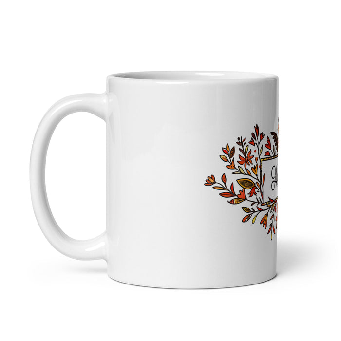 Arleth Exclusive Name Art Piece Home Office Work Coffee Mug Mexican Spanish Pride Gift Cup One - Of - A - Kind Calligraphy White Glossy Mug | A16 - Mexicada