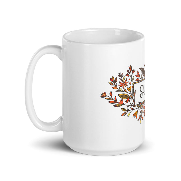 Arleth Exclusive Name Art Piece Home Office Work Coffee Mug Mexican Spanish Pride Gift Cup One - Of - A - Kind Calligraphy White Glossy Mug | A16 - Mexicada