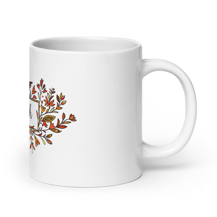 Arleth Exclusive Name Art Piece Home Office Work Coffee Mug Mexican Spanish Pride Gift Cup One - Of - A - Kind Calligraphy White Glossy Mug | A16 - Mexicada