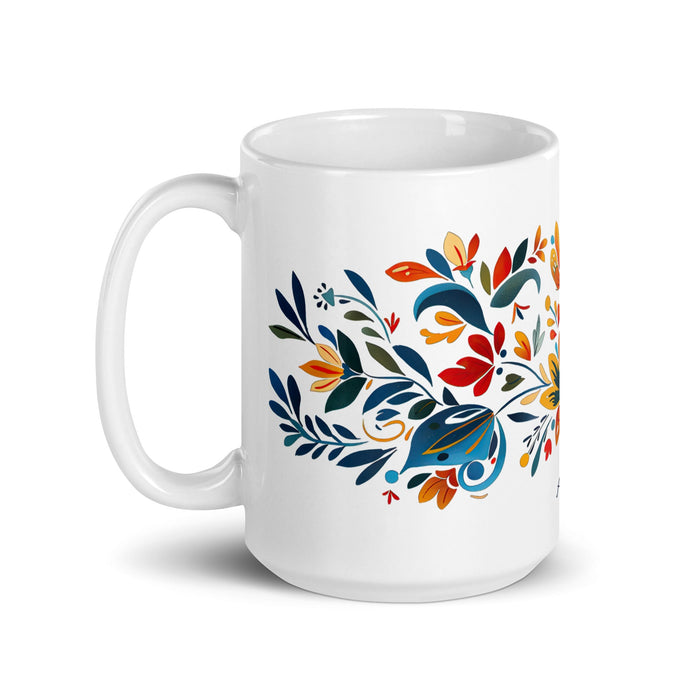 Arleth Exclusive Name Art Piece Home Office Work Coffee Mug Mexican Spanish Pride Gift Cup One - Of - A - Kind Calligraphy White Glossy Mug | A18 - Mexicada