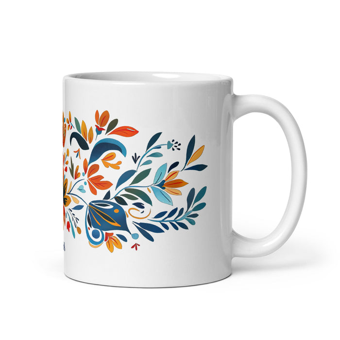 Arleth Exclusive Name Art Piece Home Office Work Coffee Mug Mexican Spanish Pride Gift Cup One - Of - A - Kind Calligraphy White Glossy Mug | A18 - Mexicada