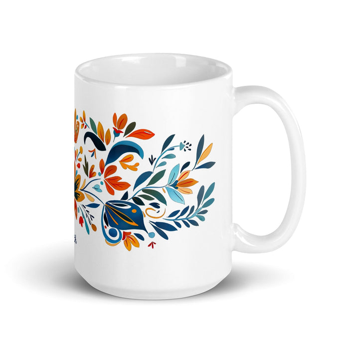 Arleth Exclusive Name Art Piece Home Office Work Coffee Mug Mexican Spanish Pride Gift Cup One-Of-A-Kind Calligraphy White Glossy Mug | A18 Mexicada 15 oz