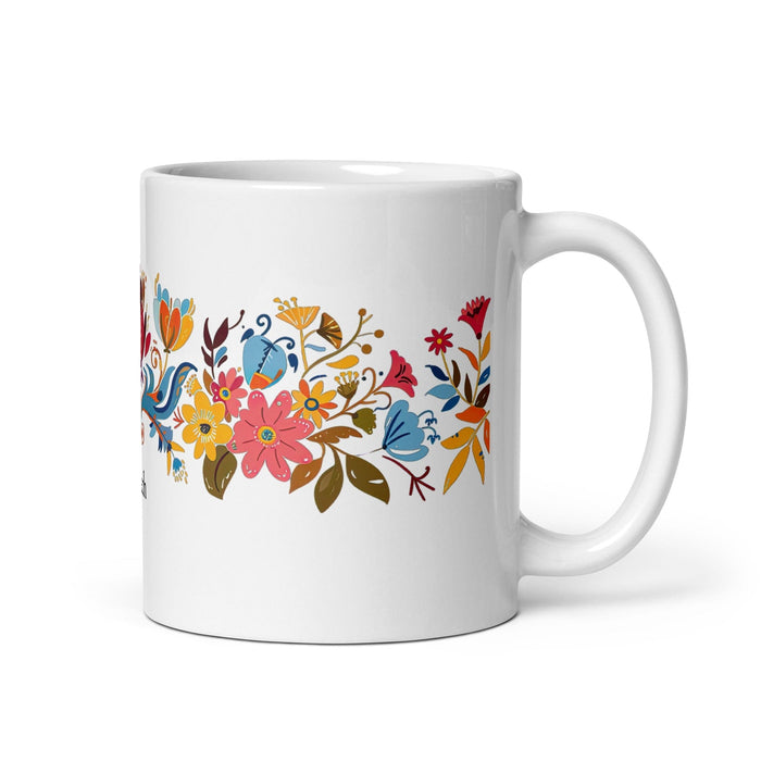 Arleth Exclusive Name Art Piece Home Office Work Coffee Mug Mexican Spanish Pride Gift Cup One-Of-A-Kind Calligraphy White Glossy Mug | A19 Mexicada 11 oz