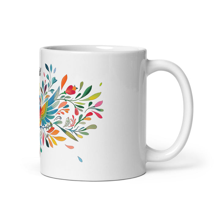 Arleth Exclusive Name Art Piece Home Office Work Coffee Mug Mexican Spanish Pride Gift Cup One - Of - A - Kind Calligraphy White Glossy Mug | A20 - Mexicada