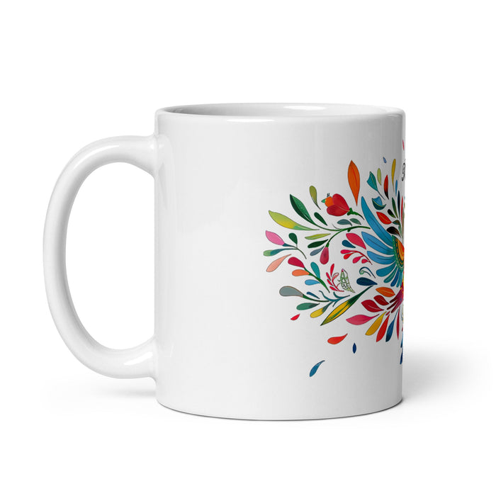 Arleth Exclusive Name Art Piece Home Office Work Coffee Mug Mexican Spanish Pride Gift Cup One - Of - A - Kind Calligraphy White Glossy Mug | A20 - Mexicada