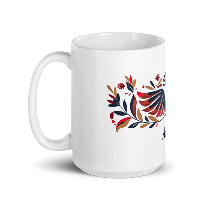 Arleth Exclusive Name Art Piece Home Office Work Coffee Mug Mexican Spanish Pride Gift Cup One-Of-A-Kind Calligraphy White Glossy Mug | A21 Mexicada