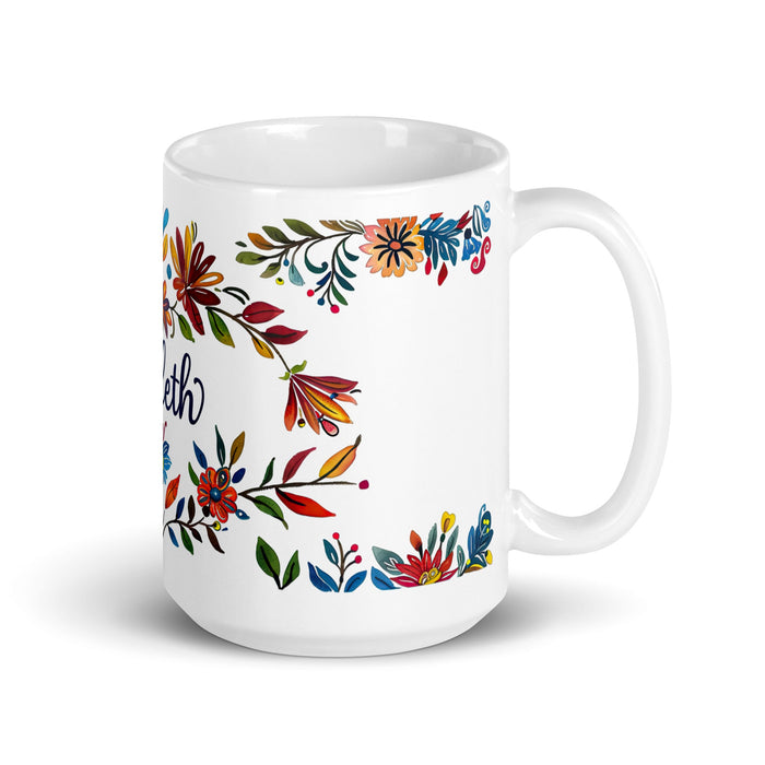 Arleth Exclusive Name Art Piece Home Office Work Coffee Mug Mexican Spanish Pride Gift Cup One - Of - A - Kind Calligraphy White Glossy Mug | A22 - Mexicada