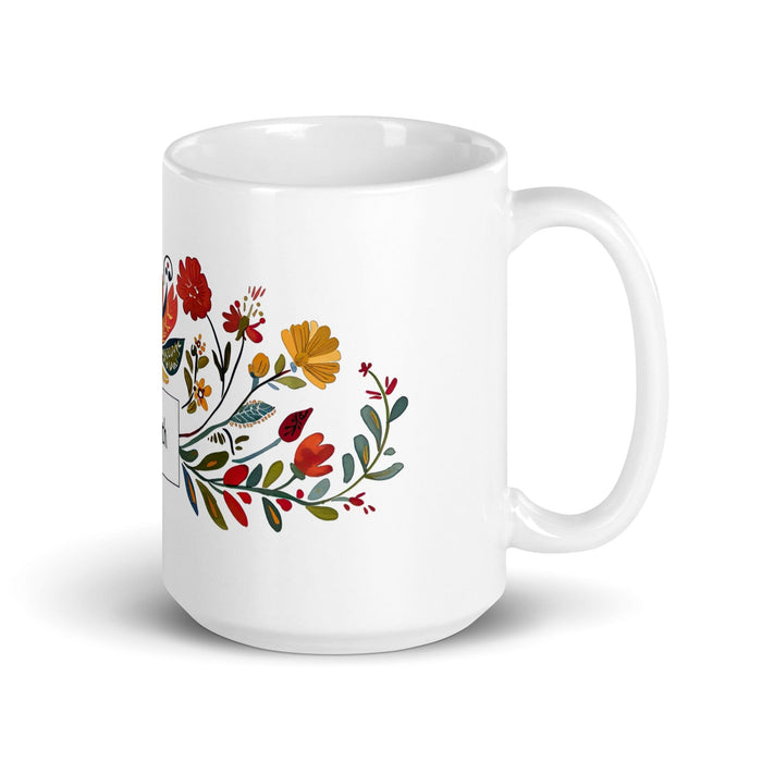 Arleth Exclusive Name Art Piece Home Office Work Coffee Mug Mexican Spanish Pride Gift Cup One-Of-A-Kind Calligraphy White Glossy Mug | A23 Mexicada 15 oz